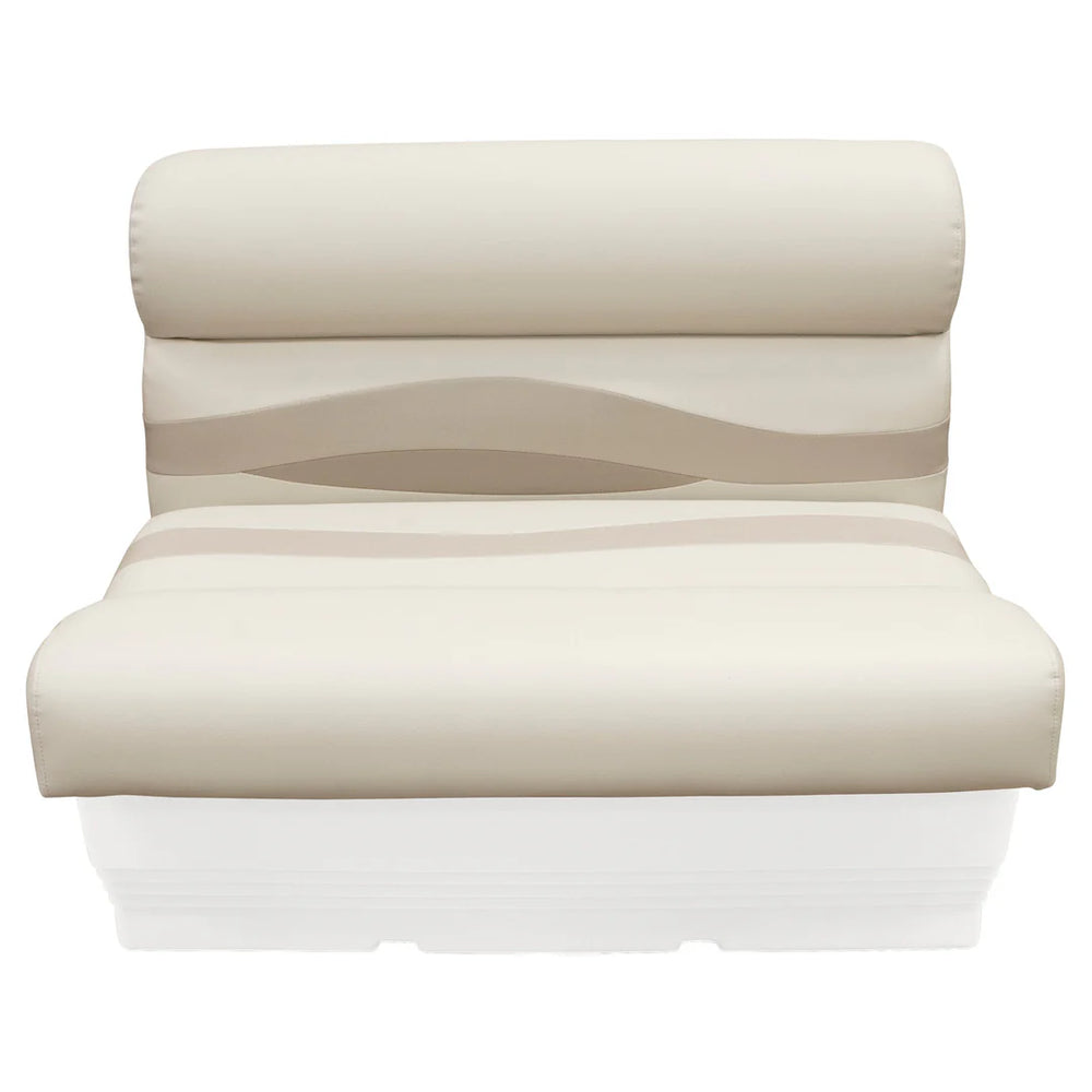 WISE BM1144 PREMIER SERIES PONTOON 36IN BENCH CUSHION SET STONE / MOCHA JAVA / KHAKI
