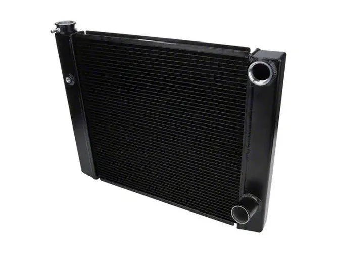 Dual Pass Radiator 19x28 1 Row Lightweight Black