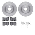R1 Concepts Brake Rotor- Blank with Optimum Oe Pads Hdw Fits INFINITI FX50