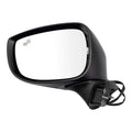 LH MIRROR OTR REAR VIEW PWR HTD TEXTURED W/SIGN ON CVR TOW SILVRDO/SIERRA 0307;SILVRDO HYBRID 050