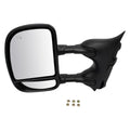 LH MIRROR OTR REAR VIEW PWR HTD TEXTURED W/SIGN ON CVR TOW SILVRDO/SIERRA 0307;SILVRDO HYBRID 050