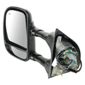 LH MIRROR OTR REAR VIEW PWR HTD TEXTURED W/SIGN ON CVR TOW SILVRDO/SIERRA 0307;SILVRDO HYBRID 050