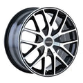 ~(38 lbs. 22X22X10)~ TR60 (3260) BLACK/MACHINED FACE/BLACK RING 20X8.5 5-112/5-120 40MM 72.62MM