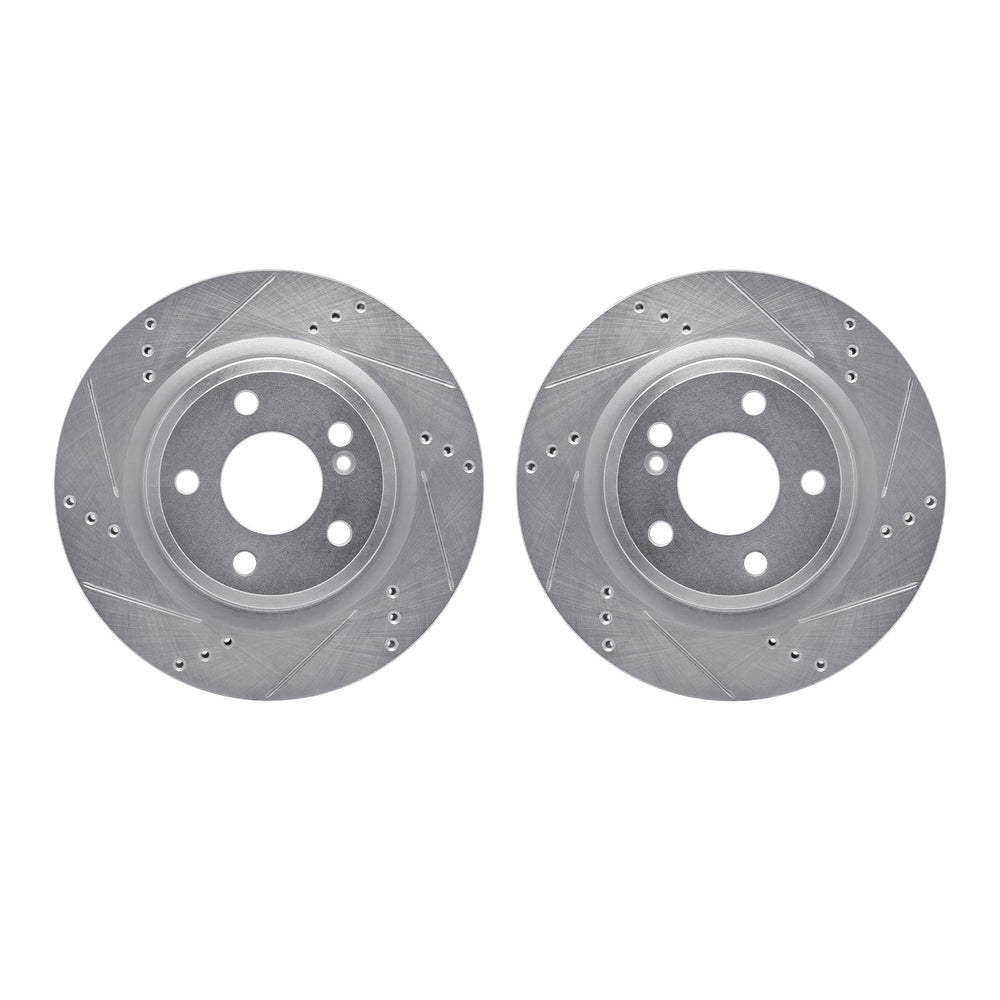 R1 Concepts Brake Rotor- D/S - Silver Fits Mercedes-Benz CLA250