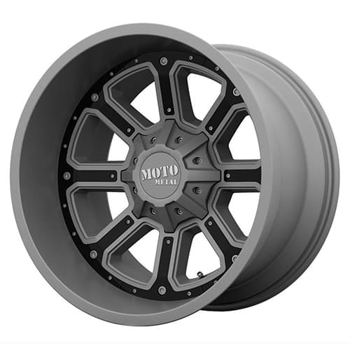 Wheel Pros Moto Metal MO984 20X9 5X150 M-GRY/G-BLK-INS -12 MO98429058412N