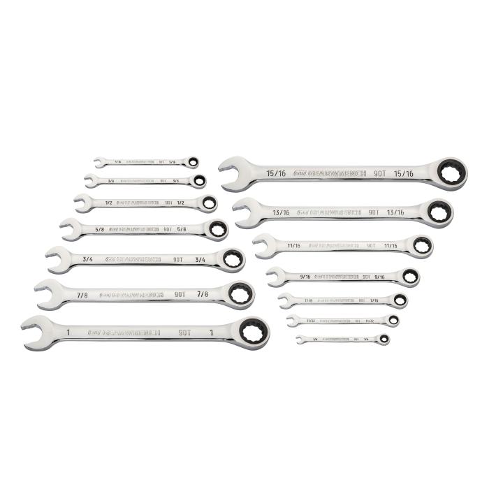SET WR RAT COMB 12PT 90T 14PC SAE