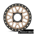 KMC POWERSPORTS KS235 15X7 4X156 S-BRONZE 10MM - KS23557044610