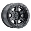 RENO 17x9.0 5/114.3 ET18 CB71.6 MATTE BLACK W/BRASS BOLTS