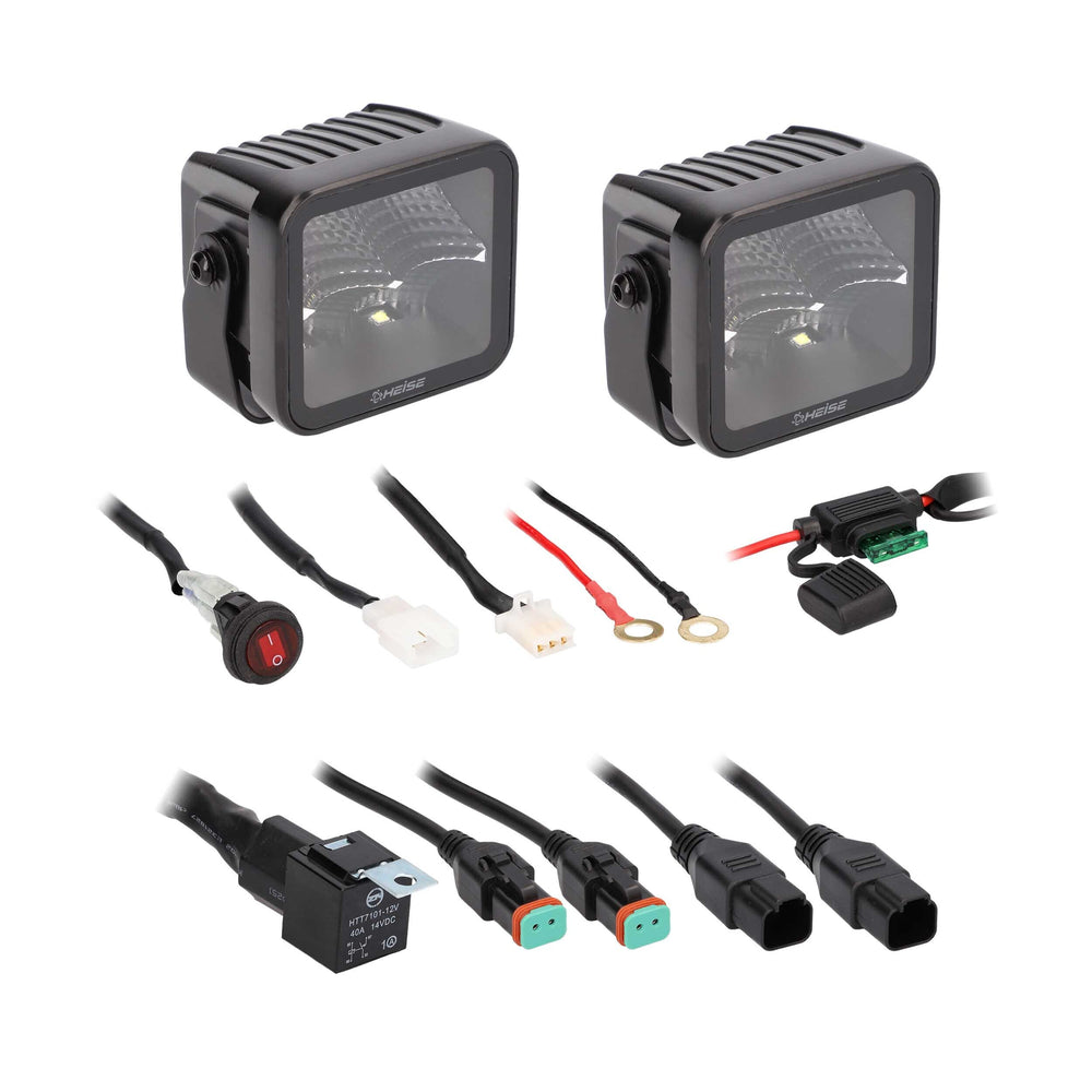 BLACKOUT 3IN - 4 LED FLOOD CUBE - 2 PACK