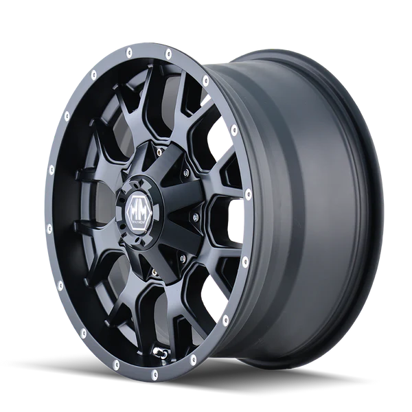 Mayhem 8015 Warrior 20x9 / 8x170 BP / 0mm Offset / 125.2mm Hub Matte Black Wheel