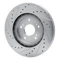 R1 Concepts Brake Rotor- Slotted - Silver Fits Acura NSX