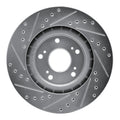 R1 Concepts Brake Rotor- Slotted - Silver Fits Acura NSX