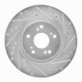 R1 Concepts Brake Rotor- Slotted - Silver Fits Acura NSX