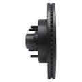 R1 04-06 Ford E-150 Front Right Drilled & Slotted Black Brake Rotor