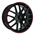 ~(38 lbs. 22X22X10)~ TR60 (3260) BLACK/RED RING 20X8.5 5-114.3/5-120 20MM 74.1MM