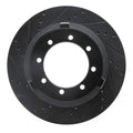 R1 73-24 Workhorse 000 Gvw) Fr & Rr Left Drilled & Slotted Black Brake Rotor