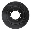 R1 73-24 Workhorse 000 Gvw) Fr & Rr Left Drilled & Slotted Black Brake Rotor