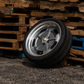 ~(32 lbs. 21X21X10)~ TSW SEBRING 19x8.5 5/112 ET32 CB72.1 SILVER W/ MIRROR CUT FACE