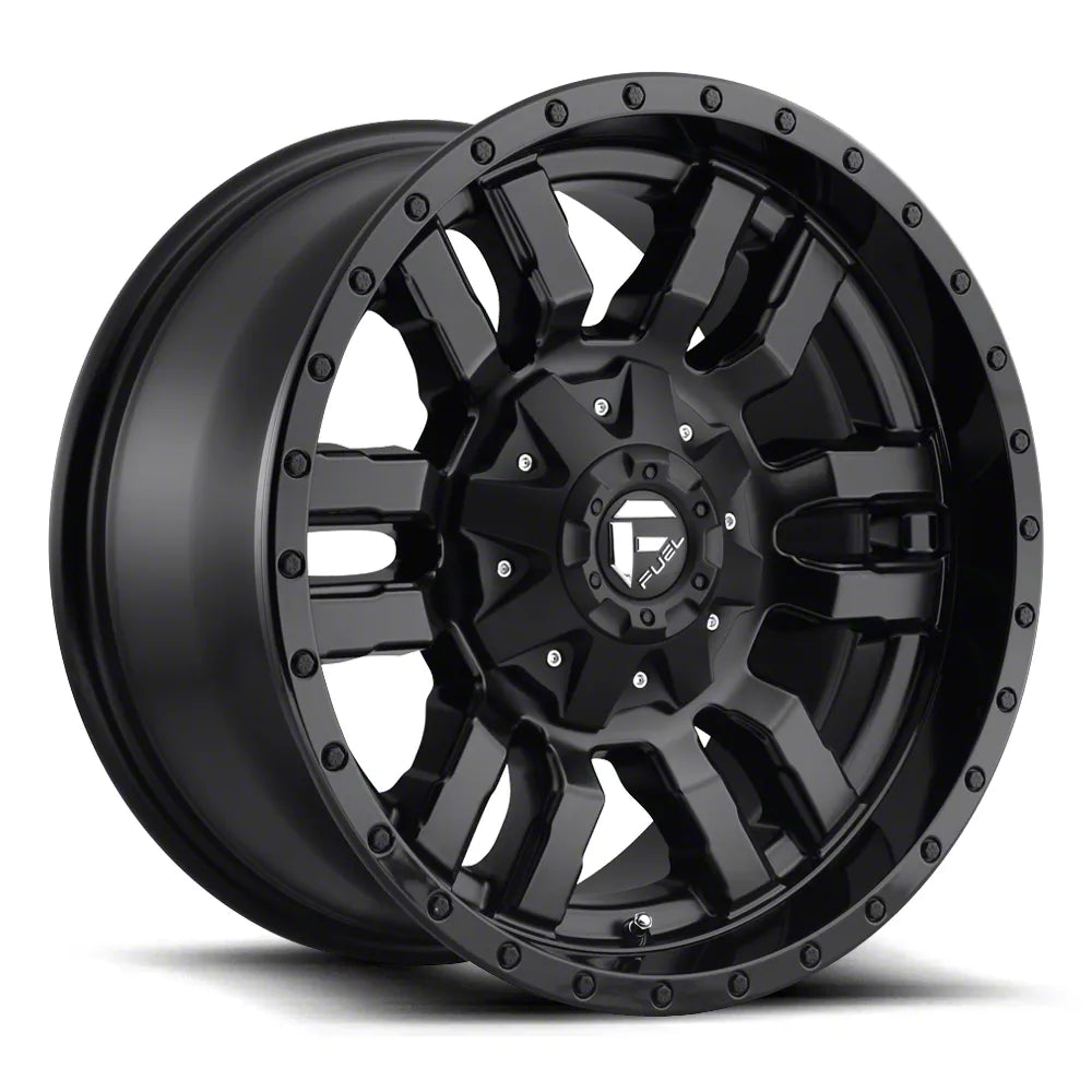 ~(34 lbs. 20X20X11)~ SLEDGE 17x8 5x120.00 MATTE BLACK GLOSS BLACK LIP (35 mm)