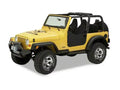 ~(17 lbs. 38X28X3)~ Lower Fabric Half-doors Black Denim Jeep 97-06 Wrangler;