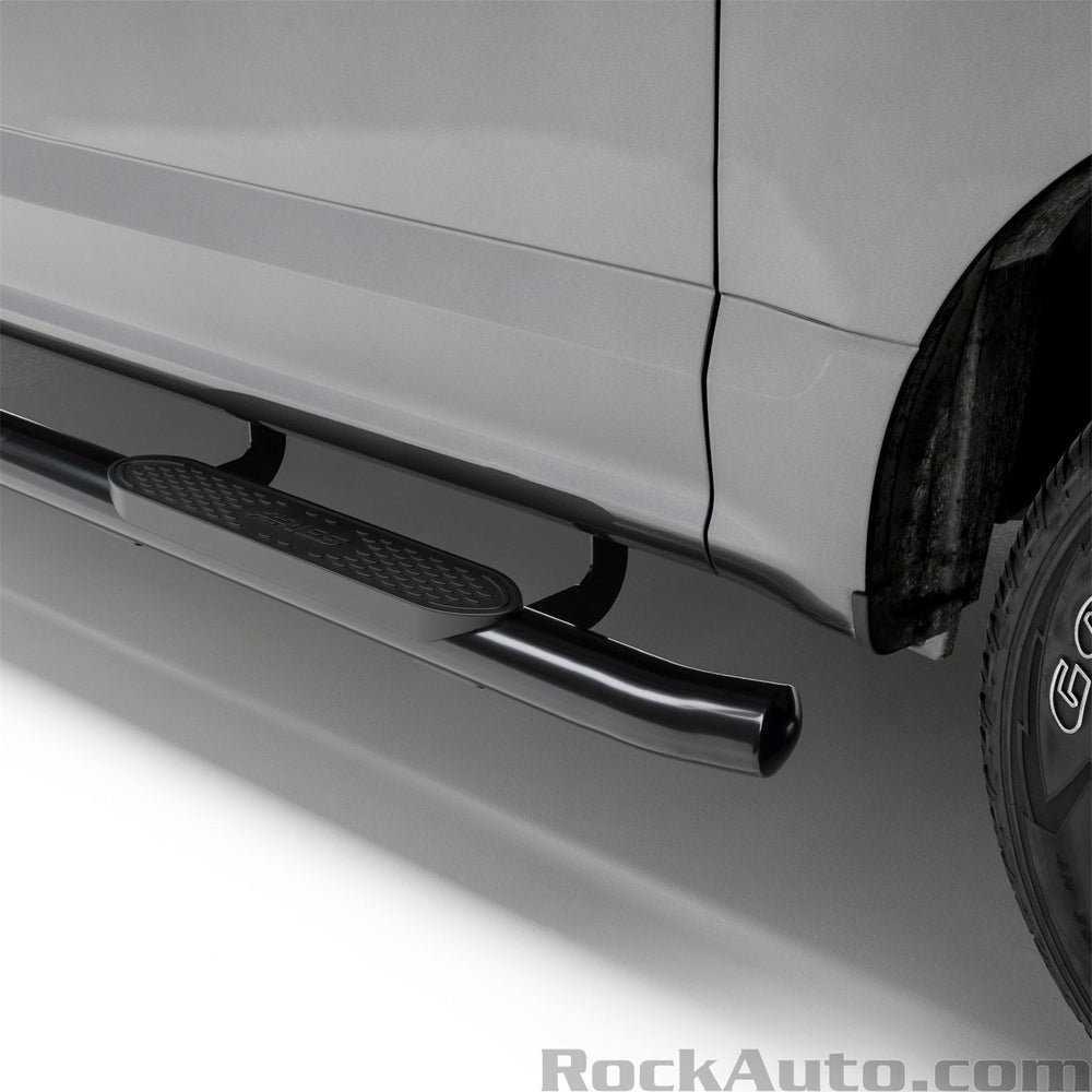 0714 SILVERADO DOUBLE CAB 4IN NERF BARS BLACK