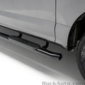 0714 SILVERADO DOUBLE CAB 4IN NERF BARS BLACK
