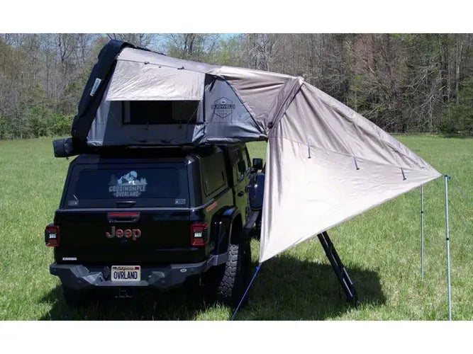 Overland Vehicle Systems HD Bushveld 4 - Awning Extension Green Body Grey Trim