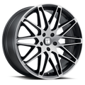 ~(36 lbs. 22X22X10)~ TR75 (3275) BRUSHED MATTE BLACK W/ DARK TINT 20X9 5-112 35mm 66.56mm