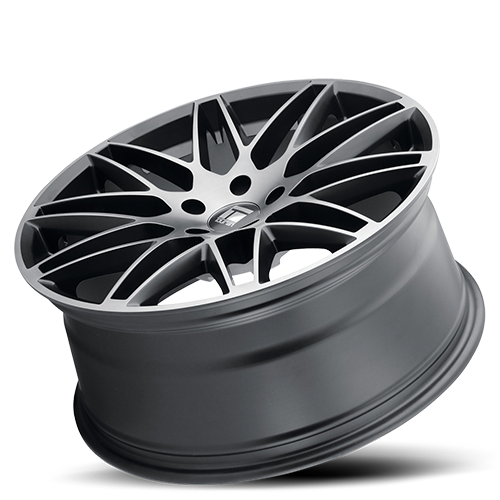 ~(36 lbs. 22X22X10)~ TR75 (3275) BRUSHED MATTE BLACK W/ DARK TINT 20X9 5-112 35mm 66.56mm