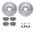DFC 16-25 BMW 840i Gran Coupe Rear Geospec Rotors with Euro 5000 Ceramic Brake Pads w/Hardware