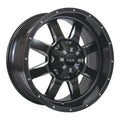 RIDGELINE 20X9 5X135/139.7 ET0 CB78.1 SATIN BLACK MILLED