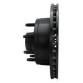 R1 95-07 Ford E-150 Econoline Front Right Drilled & Slotted Black Brake Rotor
