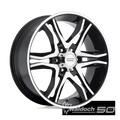 AR893 18X8.5 6X135 G-BLK MACH 30MM