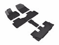 3D MAXpider 2020 Hyundai Palisade Kagu 1st & 2nd & 3rd Row Floormats - Black