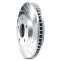 DFC 21-25 Cadillac Escalade Front Left Drilled & Slotted Silver Brake Rotor