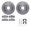 R1 Concepts Brake Rotor- Blank with Optimum Oe Pads Hdw Fits INFINITI QX56