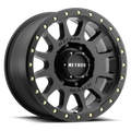 Method MR305 NV 17x8.5 0mm Offset 5x5 94mm CB Matte Black Wheel