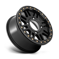 KMC POWERSPORTS KS250 15X6 4X137 S-BLK BLK-RING 38MM - KS25056048738