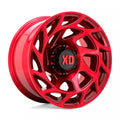 ONSLAUGHT 17X9 5X5.0 12MM CANDY RED