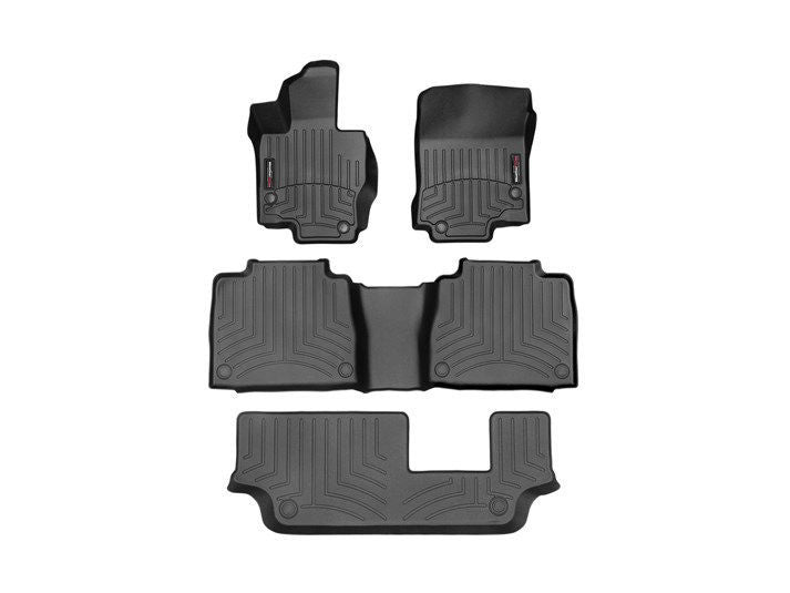 WeatherTech Black Front Rear and Rear Floorliners Fits -24-25 Mercedes-Benz 441533-1-2-3