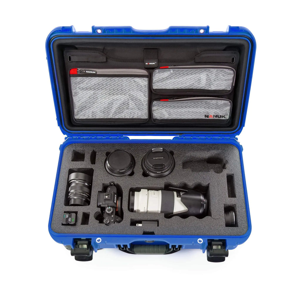 NANUK 935 WATERPROOF HARD CASE W/FOAM FOR SONY A7BLUE INTERIOR: 20.5 X 11.3 X 7.5IN