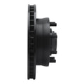 R1 93-95 Chevrolet G30 Front Right Drilled & Slotted Black Brake Rotor