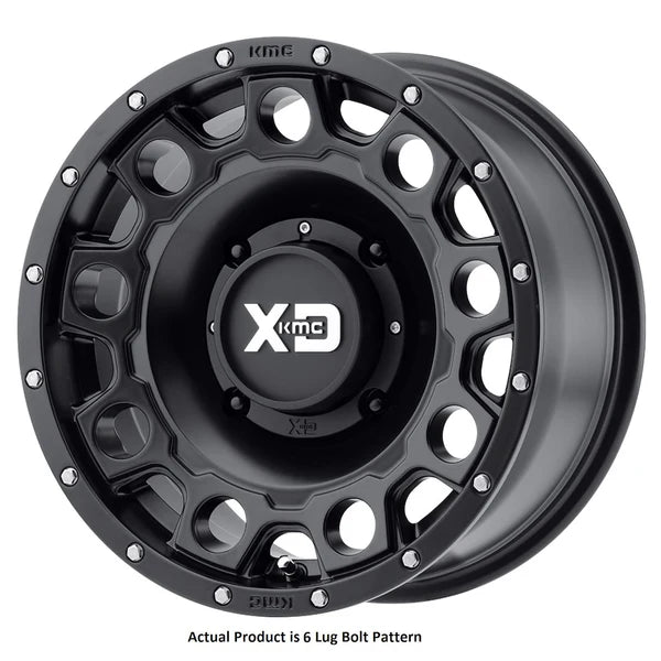 XD129 18X9 6X5.5 M-GRY BLK-RING 18MM