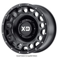 XD129 18X9 6X5.5 M-GRY BLK-RING 18MM