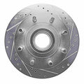 DFC 94-94 Ford E-350 Econoline Front Right Drilled & Slotted Silver Brake Rotor
