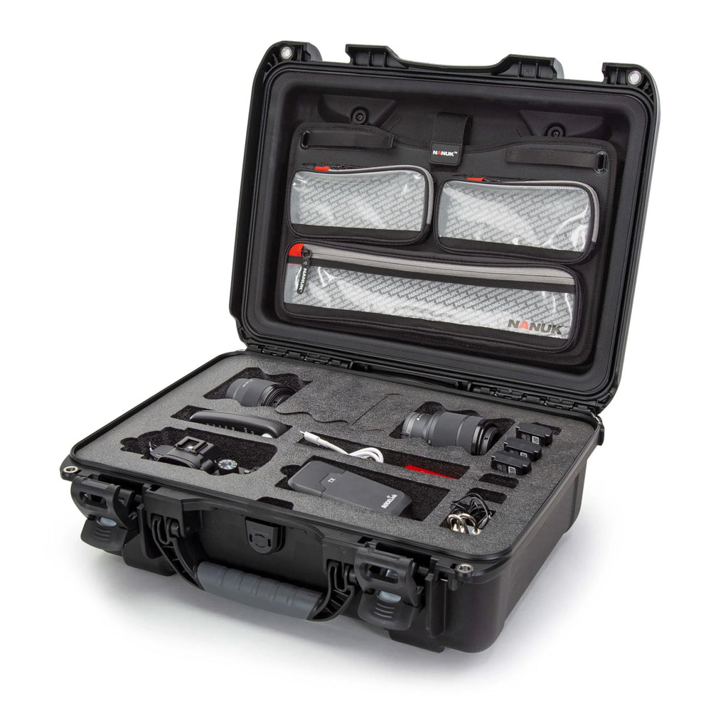 NANUK CASE W/LID ORG.W/F FOR 1 BODY DSLRGRAPHITE INTERIOR: 17 X 11.8 X 6.4IN