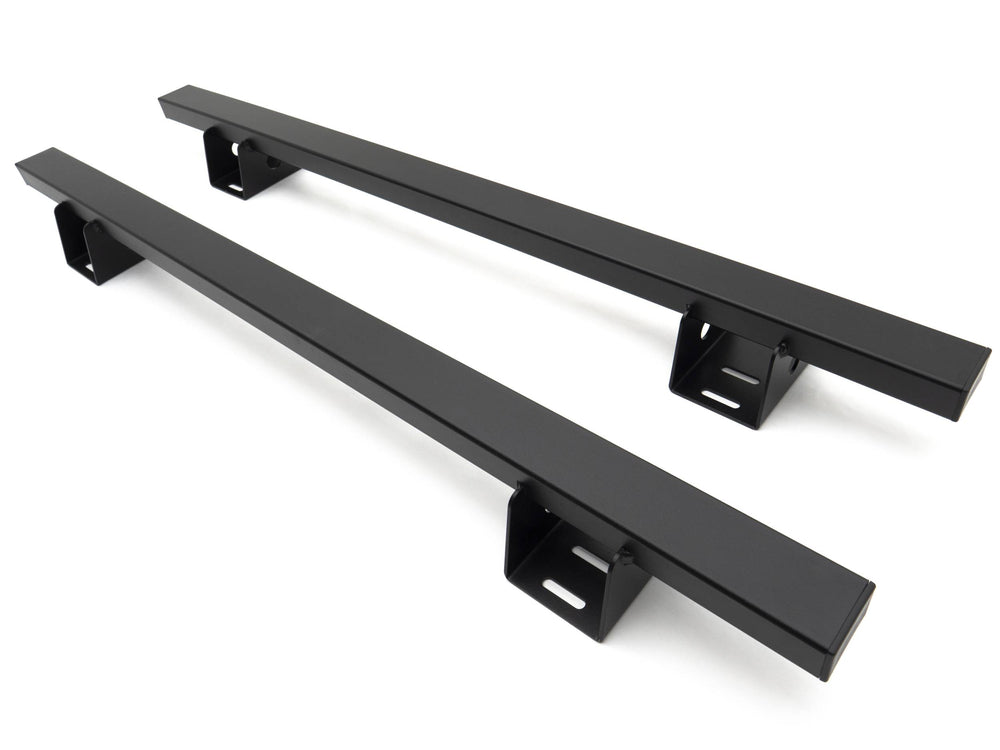 19C RANGER ACCESS OVERLAND RACK CROSSBARS MILD STEEL BOLTON 2 PC SET W/HARDWAR