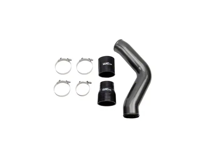 Wehrli Driver Side 3.5 in. Intercooler Pipe 13-18 Cummins 6.7L Bronze Chrome Bronze Chrome 100434-BC