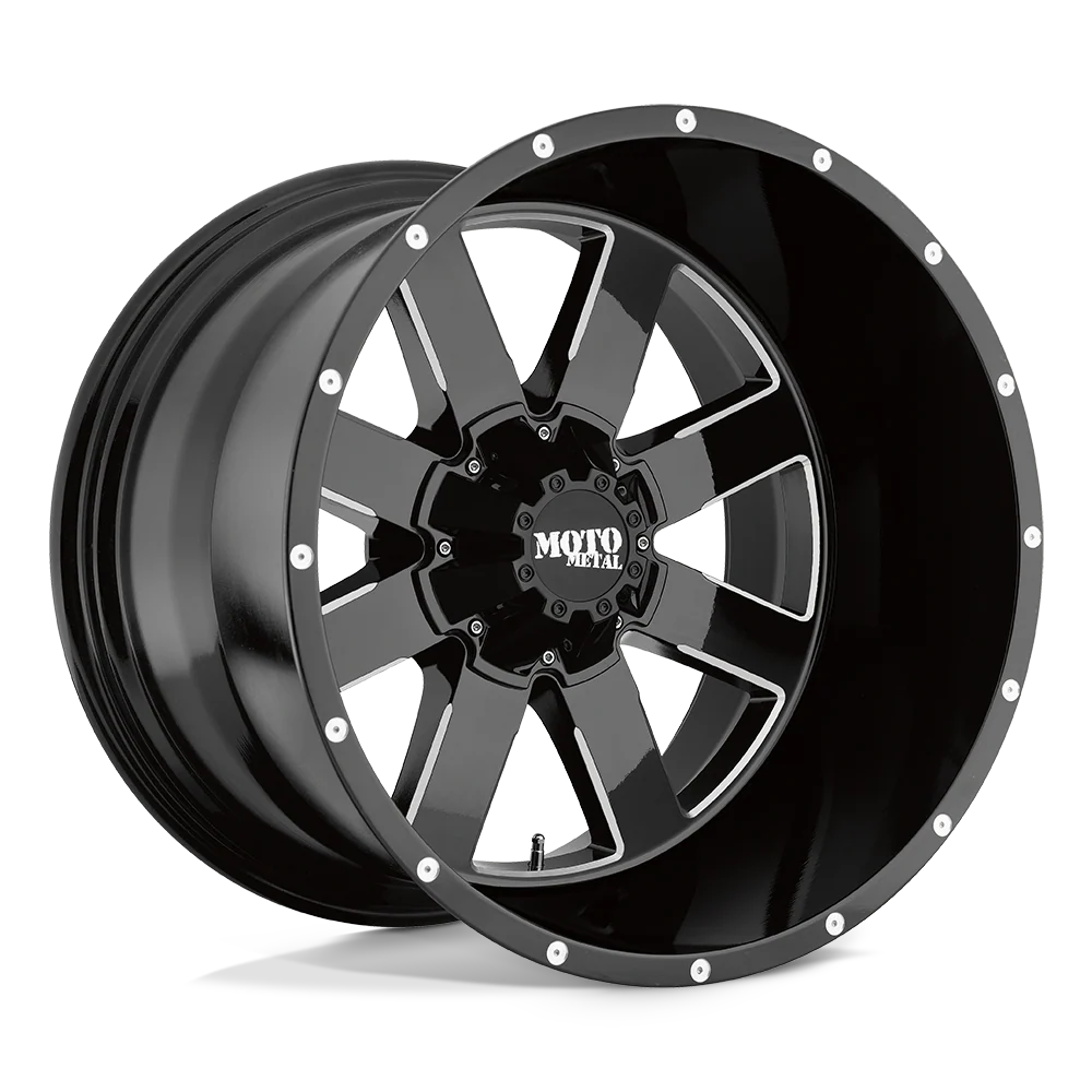 Wheel Pros Moto Metal MO962 20X12 5X135 G-BLK/MILL -44MM MO96221213344N