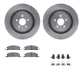 R1 Concepts Brake Rotor- Blank with Ceramic Pads Hdw Fits Ford Police